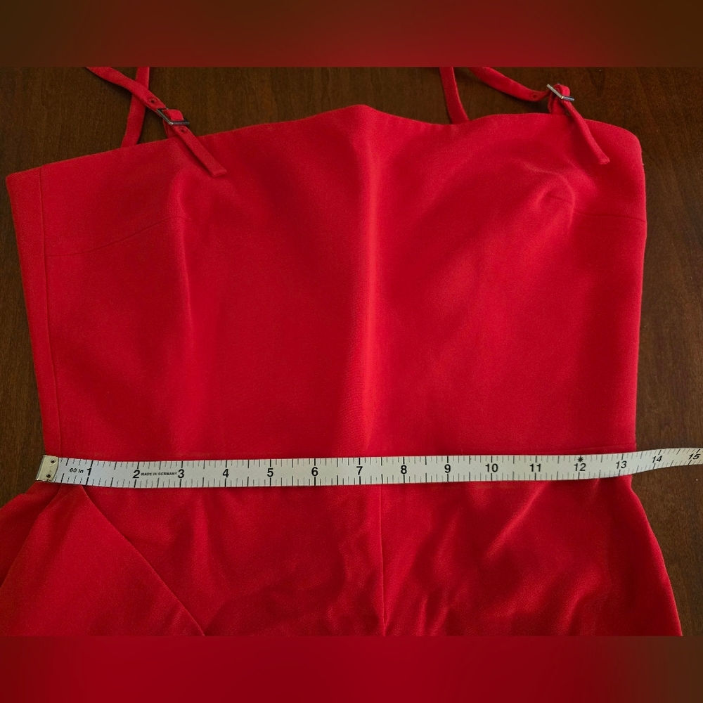 Amanda Uprichard Chloe Jumpsuit – Bright Crimson Red | Size Small | NWT - Picture 7 of 12